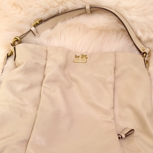 Leather Coach Purse: white - Picture 7 of 10